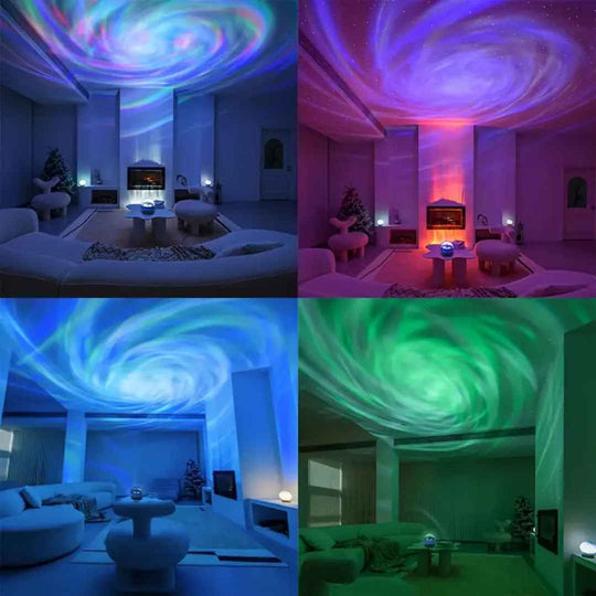 Unleash a vibrant, colorful vortex in your room! Transform your space with our LED Projector and watch your decor come to life.