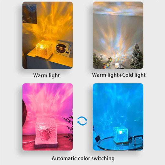 Ocean Wave Projector - 16 RGB Color Options with Remote Control