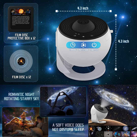 Unique 13-in-1 Planetarium Projector - Hold the Galaxy in Your Hands, Anytime, Anywhere.