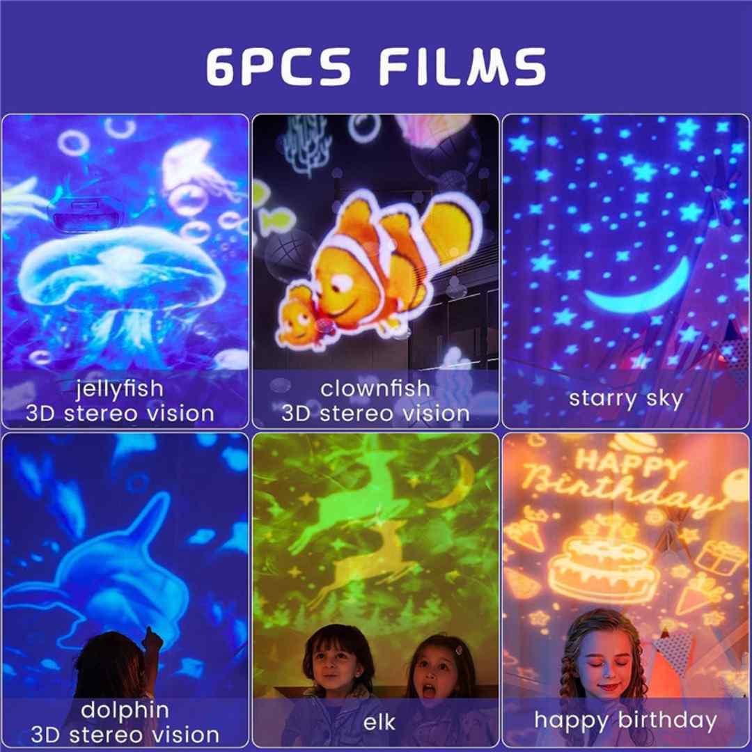 360° Rotating Galaxy & Nebula Projector Night Light – Starry Sky & Constellation Lamp for Kids' Gifts