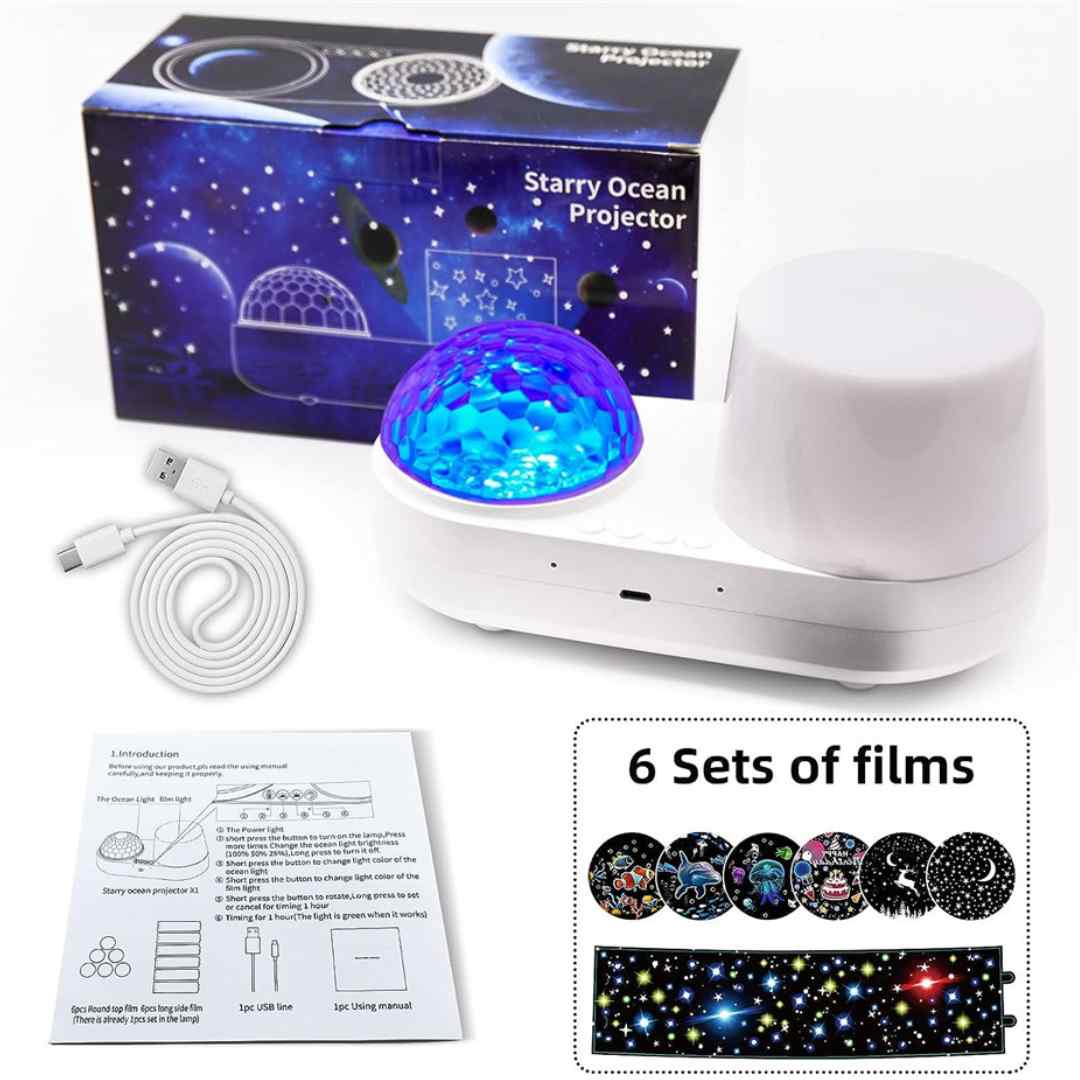 360° Rotating Galaxy & Nebula Projector Night Light – Starry Sky & Constellation Lamp for Kids' Gifts