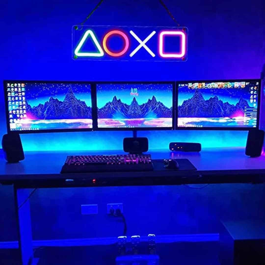 Vibrant Neon Signs for Ultimate Bedroom and Gaming Room Decor - USB Powered