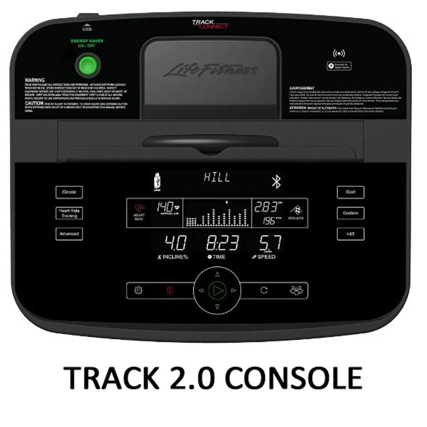 Life Fitness F3 Folding Treadmill - F3-XX00-0103-HCTTrack2.0 - Image 7